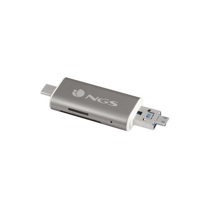 Lector de Tarjetas Externo NGS ALLY READER/ USB 2.0/ USB Tipo-C / Micro USB Lector de Tarjetas Externo NGS ALLY READER/ USB 2.0/ USB Tipo-C / Micro USB