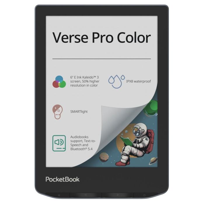 PocketBook Verse Pro Color - Lector electrónico 6'' con pantalla E Ink Kaleido 3, SMARTlight, resistencia al agua IPX8, 16GB 0 PocketBook Verse Pro Color - Lector electrónico 6'' con pantalla E Ink Kaleido 3, SMARTlight, resistencia al agua IPX8, 16GB 0