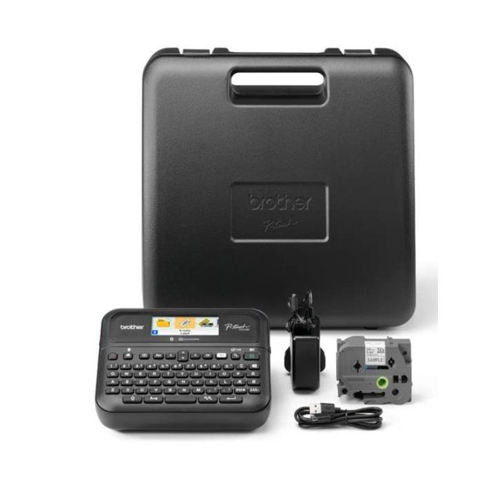 Brother Etiquetadora Rotuladora Electrónica Pt-D610Bvp, De Mano, Teclado Qwerty, Conectividad Usb