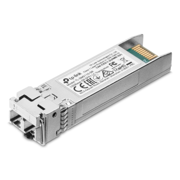 TP-Link SM6110-SR Transceptor Fibra Óptica 10Gbit/s SFP+ SR LC para Omada, 850nm, para Alto Rendimiento