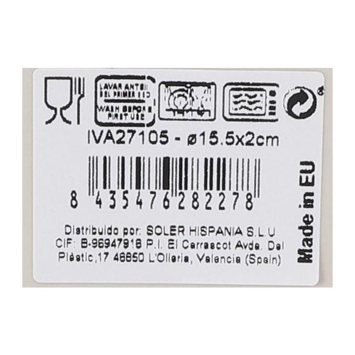 Fuente Redonda Ivar Nordic Brillo IVORY Ø15.5 cm - Inde (24 Unidades) 2 Fuente Redonda Ivar Nordic Brillo IVORY Ø15.5 cm - Inde (24 Unidades) 2