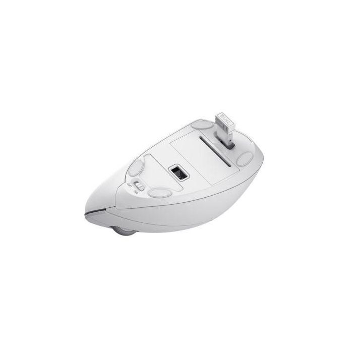 Trust Ratón Ergonómico Vertical Verto Inalámbrico 2.4 grhz 800-1200-1600 Ppp Diestro 6 Botones Blanco 1 Trust Ratón Ergonómico Vertical Verto Inalámbrico 2.4 grhz 800-1200-1600 Ppp Diestro 6 Botones Blanco 1