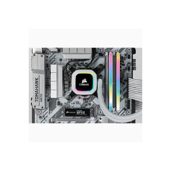 Corsair CMH64GX4M4E3200C16W 64GB (4x16GB) DDR4 3200MHz CL16 Vengeance RGB Pro Kit Blanco 3
