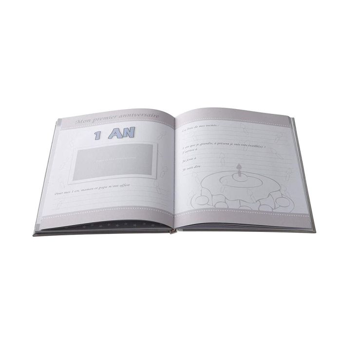 Domiva Caja del Tesoro + Libro de Nacimiento Zanimo para Guardar Recuerdos de Bebé 3