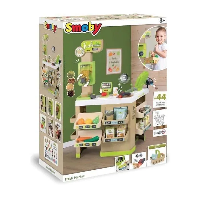 Smoby Mercado Fresco Tienda Orgánica Juego de Rol con Báscula Mecánica y Accesorios para Niños 1 Smoby Mercado Fresco Tienda Orgánica Juego de Rol con Báscula Mecánica y Accesorios para Niños 1