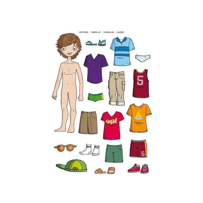 Gomets Apli Bolsa 2H Vestirse Niño Removible 35 Uds. (13353) (Set de 5)