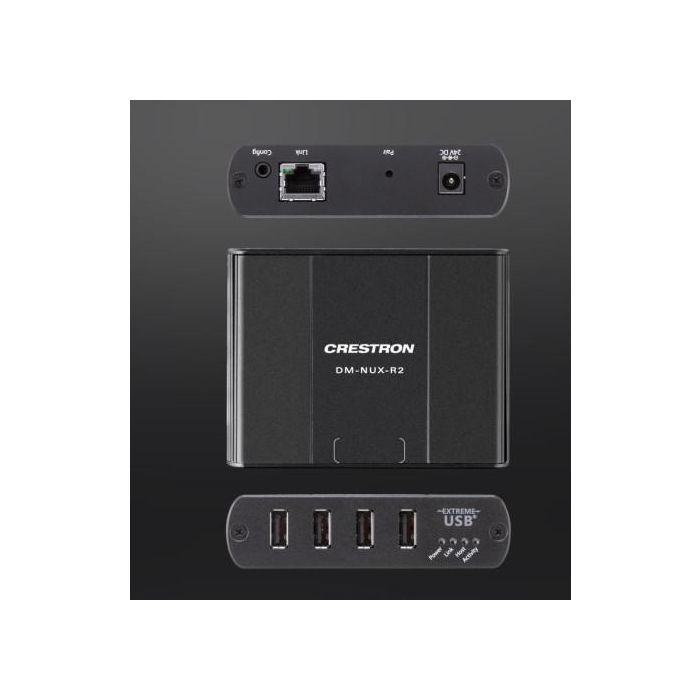 Crestron DM-NUX-R2 USB sobre Red con Enrutamiento, Extensor y Rutador de Señal USB para Distancias de hasta 100m