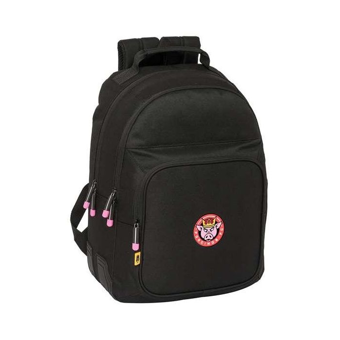 Mochila Escolar Kings League Porcinos Negro 32 x 42 x 15 cm 0 Mochila Escolar Kings League Porcinos Negro 32 x 42 x 15 cm 0