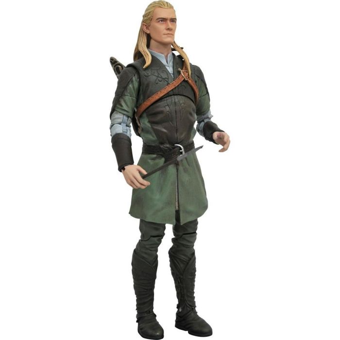 Diamond Collection Figura Legolas The Lord of the Rings 18 cm 16 puntos articulación incluye pieza Sauron