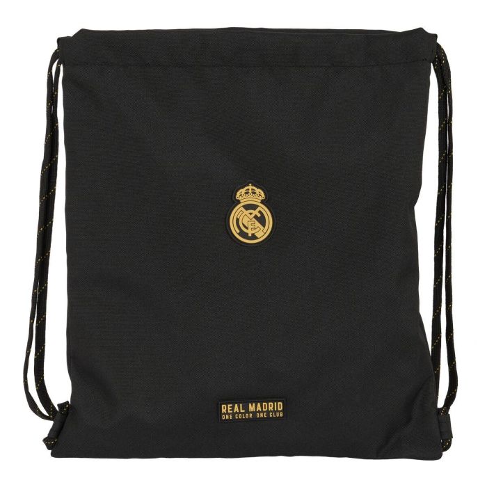 Bolsa Mochila con Cuerdas Real Madrid C.F. Negro 35 x 40 x 1 cm 0 Bolsa Mochila con Cuerdas Real Madrid C.F. Negro 35 x 40 x 1 cm 0