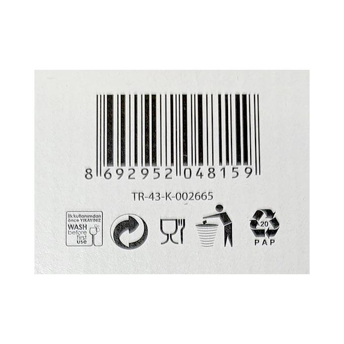 Lav Set 6 Vasos Vidrio Lune 325 cc (8 Cajas) 8