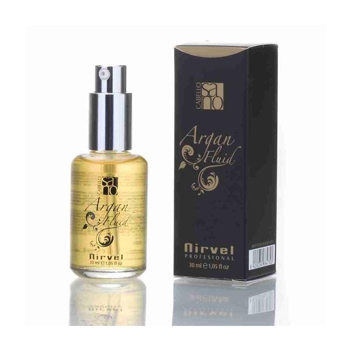 Nirvel Argan Fluid 30 ml - Aceite para cabello con brillo y sedosidad, reduce tiempo de secado, para todo tipo de cabellos Nirvel Argan Fluid 30 ml - Aceite para cabello con brillo y sedosidad, reduce tiempo de secado, para todo tipo de cabellos