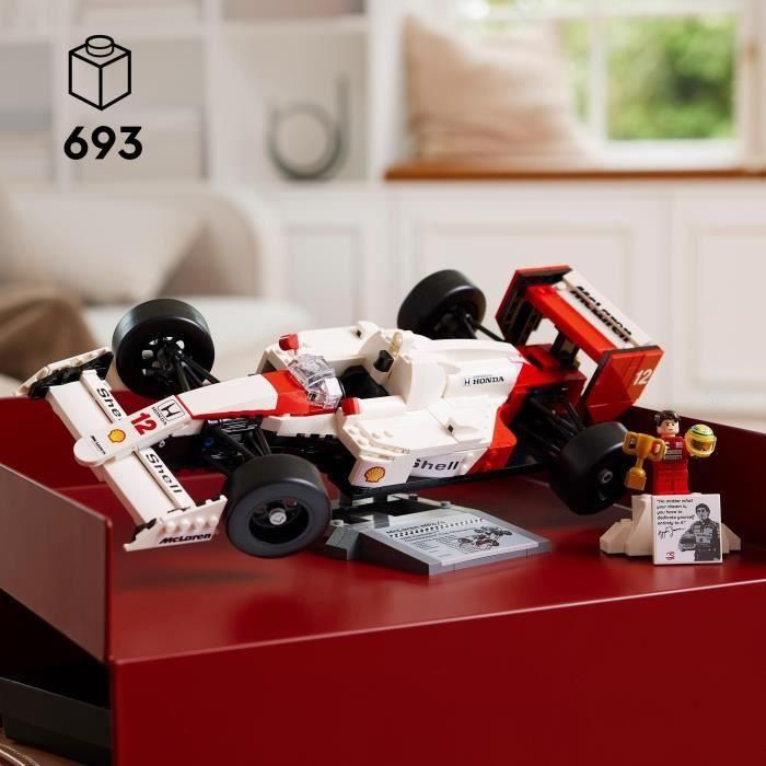 LEGO 10330 Icons McLaren MP4/4 y Ayrton Senna, Set de Maquetas de Coches para Adultos 1 LEGO 10330 Icons McLaren MP4/4 y Ayrton Senna, Set de Maquetas de Coches para Adultos 1