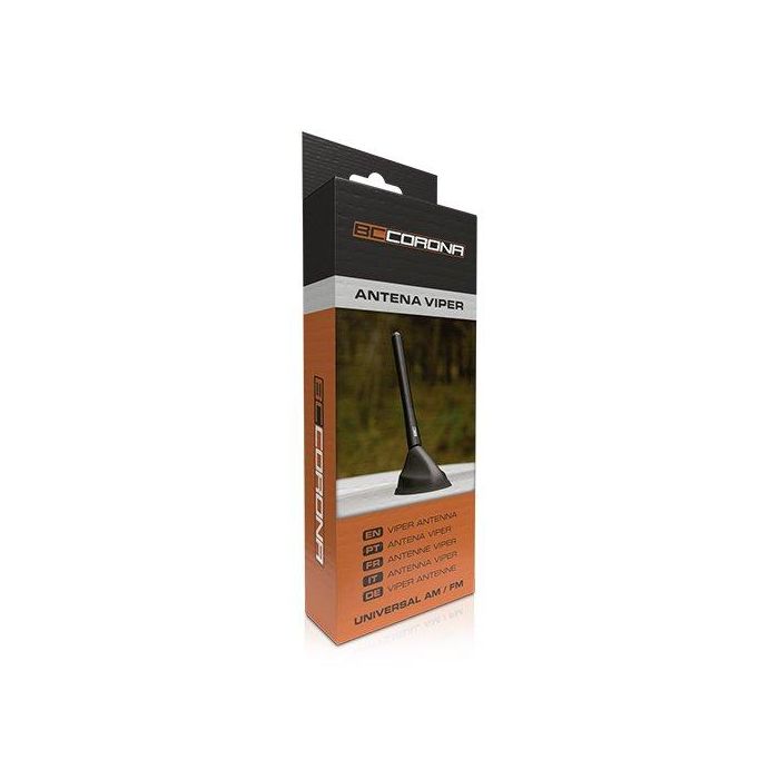 BC Antena Viper CS10 ANT11521 Negra Universal para Vehículos con Antena de Rosca AM/FM 1