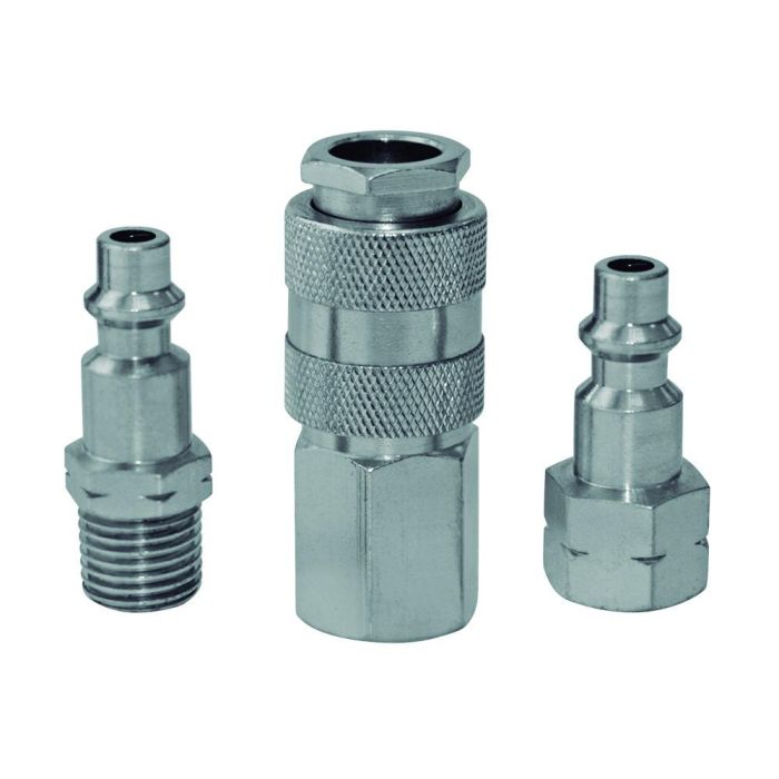 Mota Herramientas Juego Conectores de Aire 3 Piezas A100, Metal 1/4", Automoción 0 Mota Herramientas Juego Conectores de Aire 3 Piezas A100, Metal 1/4", Automoción 0