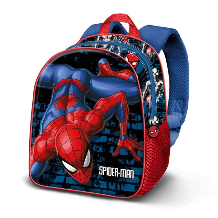 Mochila Basic Wall Marvel Spiderman Rojo