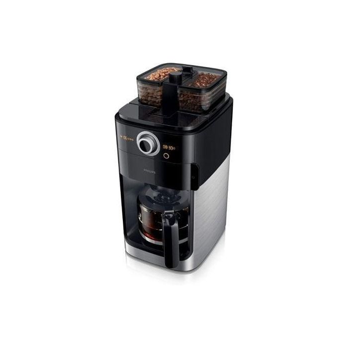 CAFETERA PHILIPS GRIND & BREW HD7769/00 - 1000W - DEPÓSITO 1.2L - 2*DEPÓSITOS PARA MOLINO - HASTA 12 TAZAS - INCLUYE MOLINILLO - ACERO INOX 0 CAFETERA PHILIPS GRIND & BREW HD7769/00 - 1000W - DEPÓSITO 1.2L - 2*DEPÓSITOS PARA MOLINO - HASTA 12 TAZAS - INCLUYE MOLINILLO - ACERO INOX 0