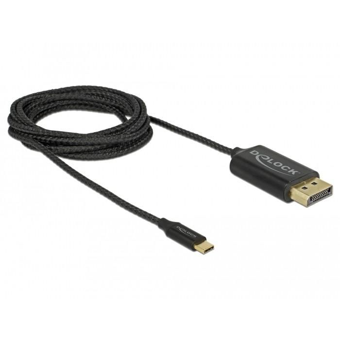 DeLOCK Cable USB Tipo-C a DisplayPort DP Alt Mode 4K 60Hz 2m
