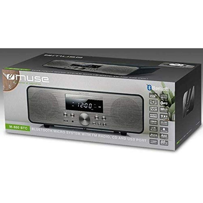 Microcadena de Música Muse M880BTC 80W 80W 1