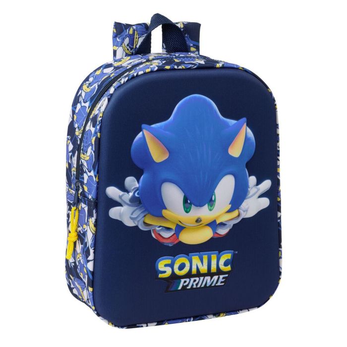 Mochila Escolar Sonic City Azul 22 x 27 x 10 cm 0 Mochila Escolar Sonic City Azul 22 x 27 x 10 cm 0