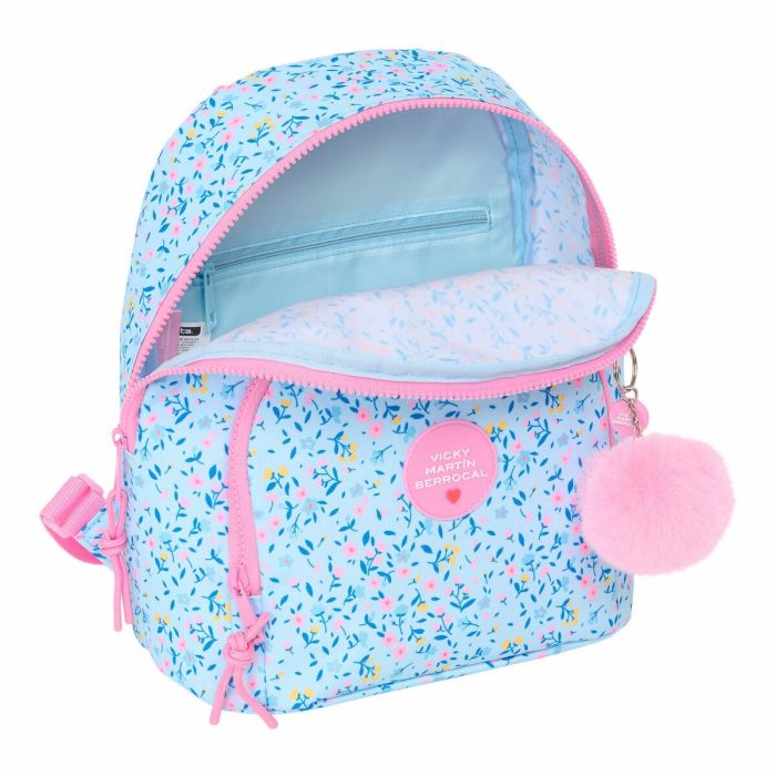Mochila Casual Vicky Martín Berrocal Paraíso Rosa Azul claro 25 x 30 x 13 cm 3