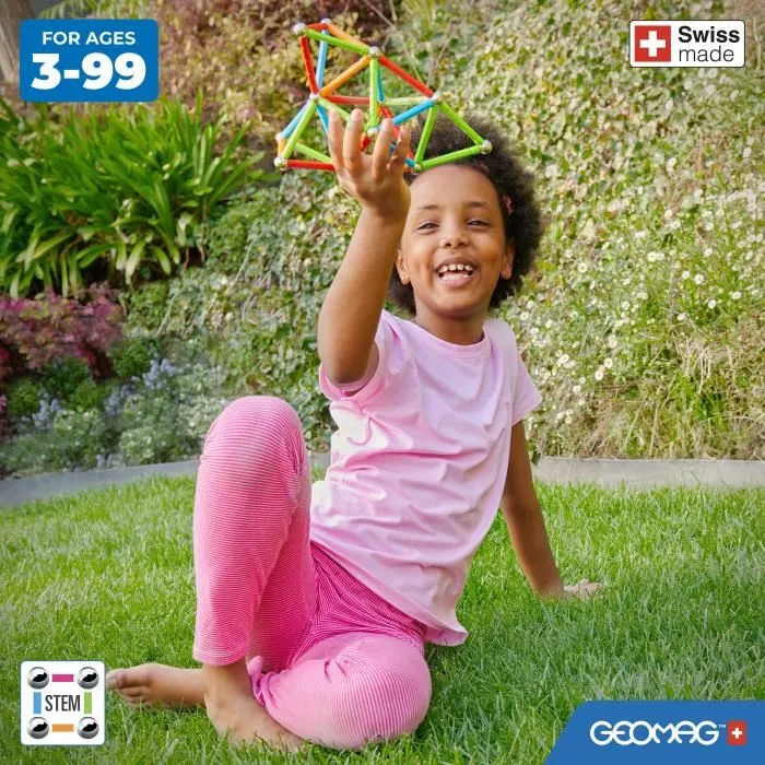 Geomag Purpurina Ecofriendly 22 uds Construcciones 2D o 3D con Efectos de Brillo, Plástico Reciclado 4