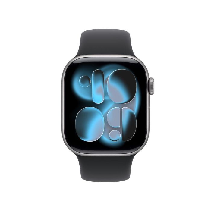 Apple Watch S11 Cellular 42mm Aluminium Space Grau con Sportarmband schwarz S/M 12