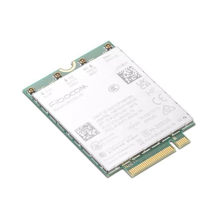 Lenovo L860-GL-16 Fibocom Módulo de Comunicación Inalámbrica WWAN CAT16 4G LTE PCIe M.2 para ThinkPad P16 - 1Gbps/150Mbps