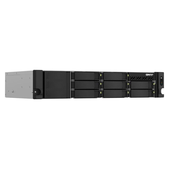 QNAP TS-873AU-RP Bastidor (2U) Gris - NAS con procesador AMD, 64GB RAM, 8 bahías 3.5" 4