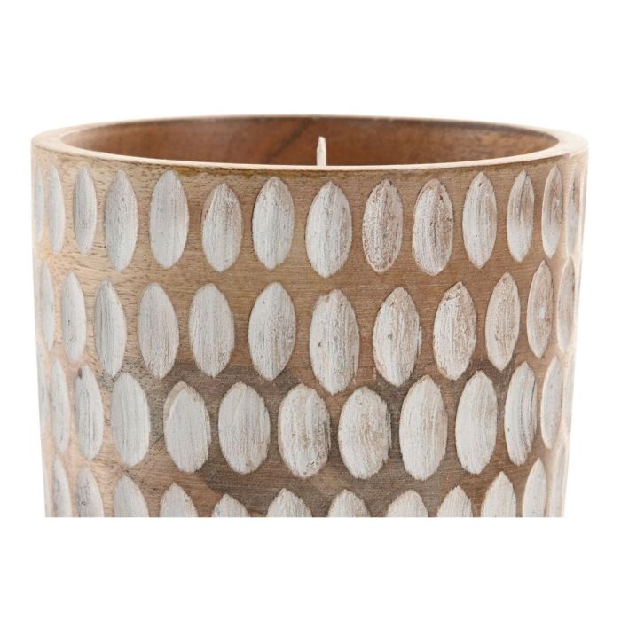 DKD Home Decor Vela Tropical de Cera de Soja y Mango Marrón Claro 770 gr 12x12x16 cm 1 DKD Home Decor Vela Tropical de Cera de Soja y Mango Marrón Claro 770 gr 12x12x16 cm 1