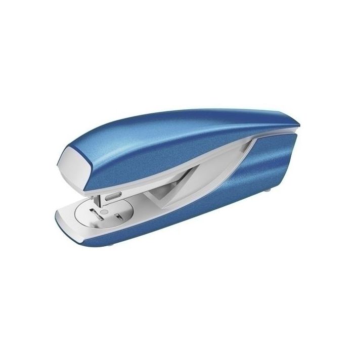 Petrus mod 635 Grapadora de Sobremesa Metálica Azul Metalizada 30 Hojas con Extraegrapas