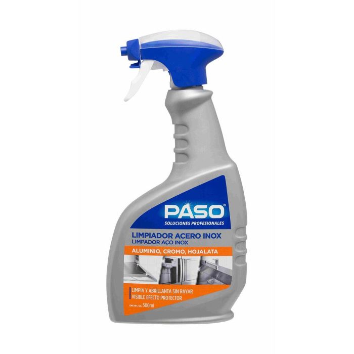 Paso Limpiador Acero Inox 500ml 703022 - Limpia, Abrillanta y Protege sin Rayar