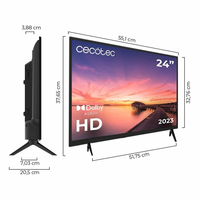 Televisión 24" Cecotec 0 Series 0024 HD 24" LED 2 Televisión 24" Cecotec 0 Series 0024 HD 24" LED 2