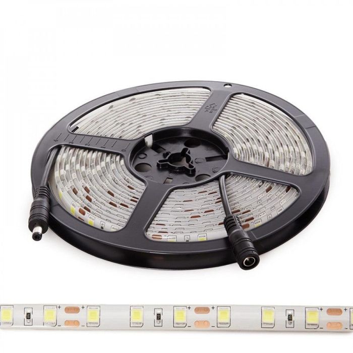 Tira de 60 LEDs/M 100W 6.900Lm CRI85 6000ºK SMD5054 12VDC IP65 x5M 40.000H [CA-60-5054-12-IP65-CW]-Blanco Frío 1