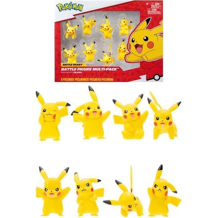Bandai - pokémon - 8 figuras de batalla - paquete de 8 figuras de pikachu - jw2604 Bandai - pokémon - 8 figuras de batalla - paquete de 8 figuras de pikachu - jw2604