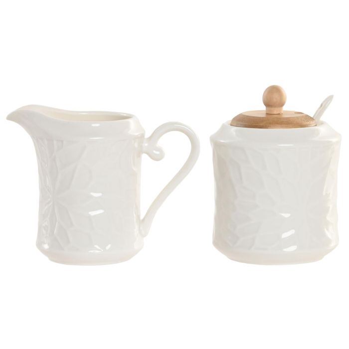 Azucarero Home ESPRIT Blanco Bambú Porcelana 19,5 x 9 x 17 cm 2 Piezas 2 Azucarero Home ESPRIT Blanco Bambú Porcelana 19,5 x 9 x 17 cm 2 Piezas 2
