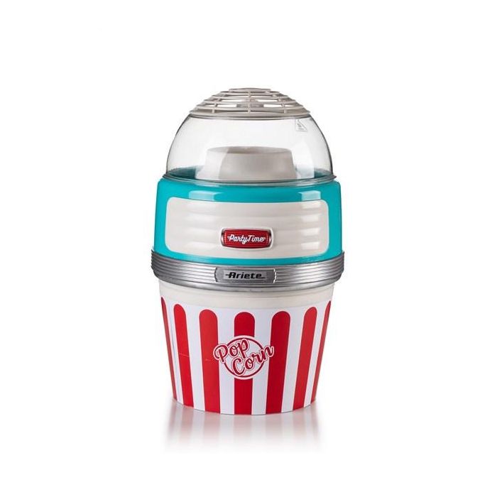Ariete 2957/01 Máquina de Palomitas Party Time Big Popper Azul, Diseño Retro Años 50, Aperitivo Natural sin Grasas 3