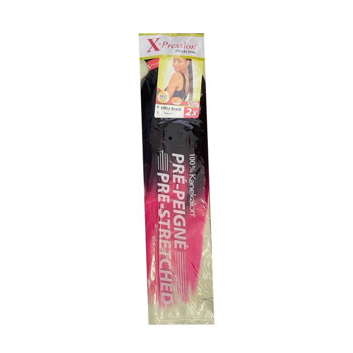 X-Pression Pre-Peigne T1B Pink (1X2) - Extensiones sintéticas X-Pression Pre-Peigne T1B Pink (1X2) - Extensiones sintéticas