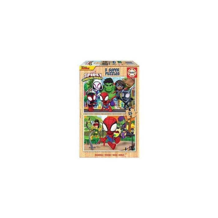 Puzzle 2x25 piezas spidey y sus increíbles amigos 7 Puzzle 2x25 piezas spidey y sus increíbles amigos 7