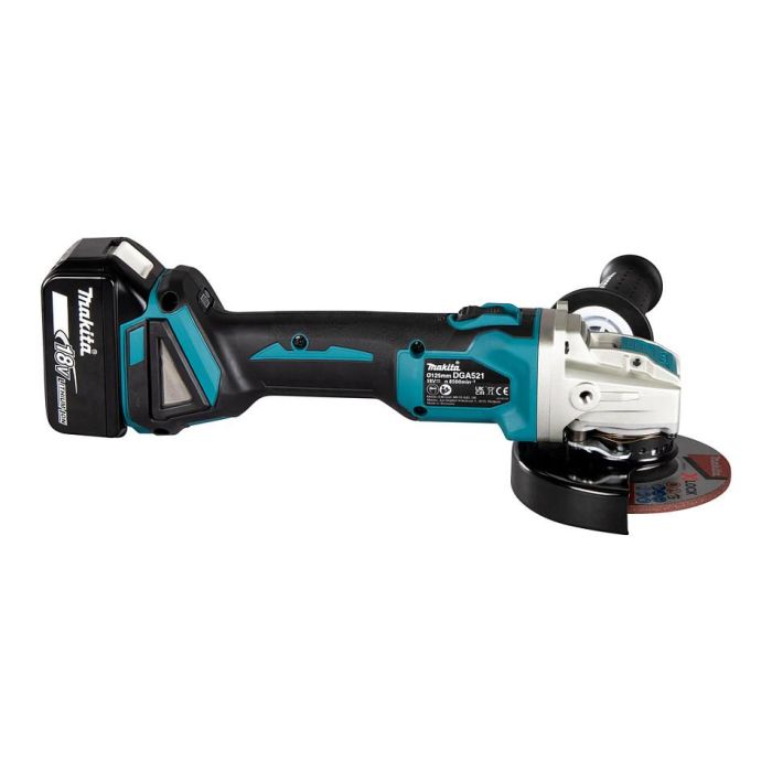 Makita DGA521ZX1 X-Lock Amoladora Angular a Batería, Disco 12,5 cm, Motor sin Escobillas