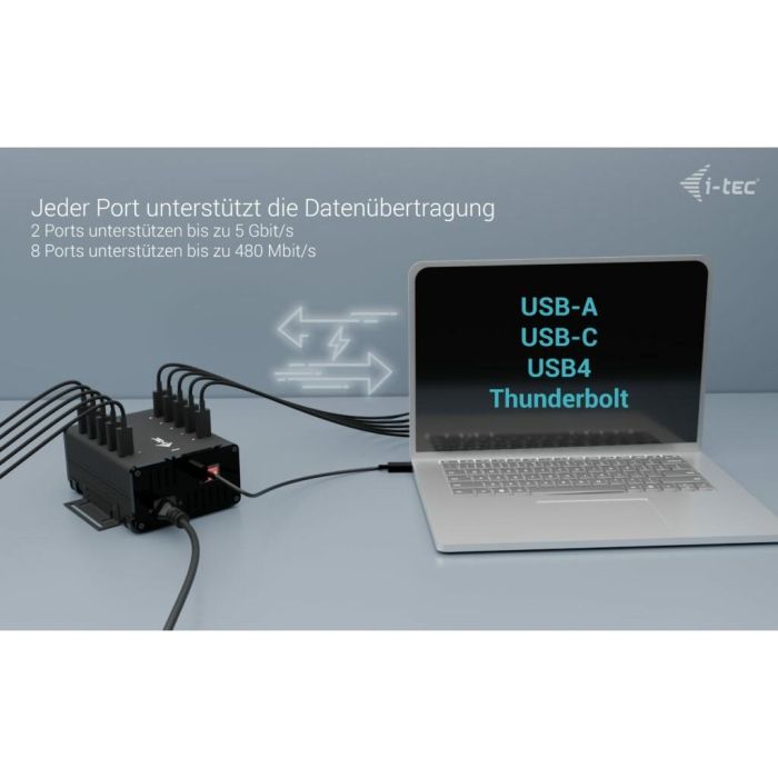Cable USB i-Tec CACHRGHUB10C 4
