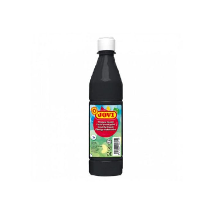 Jovi Témpera Líquida School Negro Botella De 500 mL