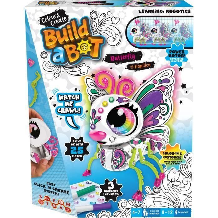 CRAYOLA Colorea y Crea una Mariposa Robot Interactiva para Construir y Personalizar - Edades 4 y Más 2 CRAYOLA Colorea y Crea una Mariposa Robot Interactiva para Construir y Personalizar - Edades 4 y Más 2
