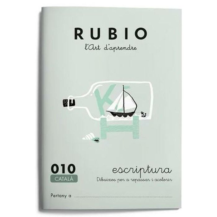 Cuaderno de escritura y caligrafía Rubio Nº10 Catalán A5 20 Hojas (10 Unidades) 1