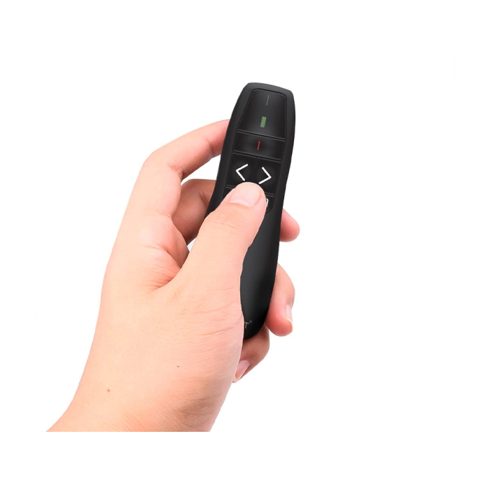 Q-connect Puntero Laser para Presentaciones 5 Botones Alcance 20 Metros Receptor USB 2