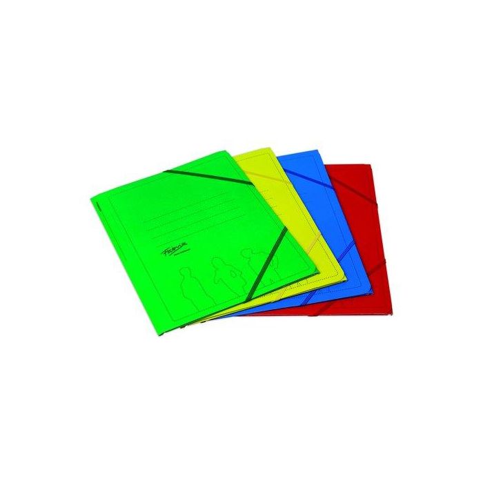 FABRISA Carpeta gomas y 3 solapas Classic folio rojo