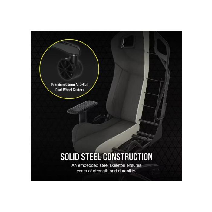 Corsair Silla Gaming T3 Rush CF-9010057-WW Carbon Negro Transpirable 1