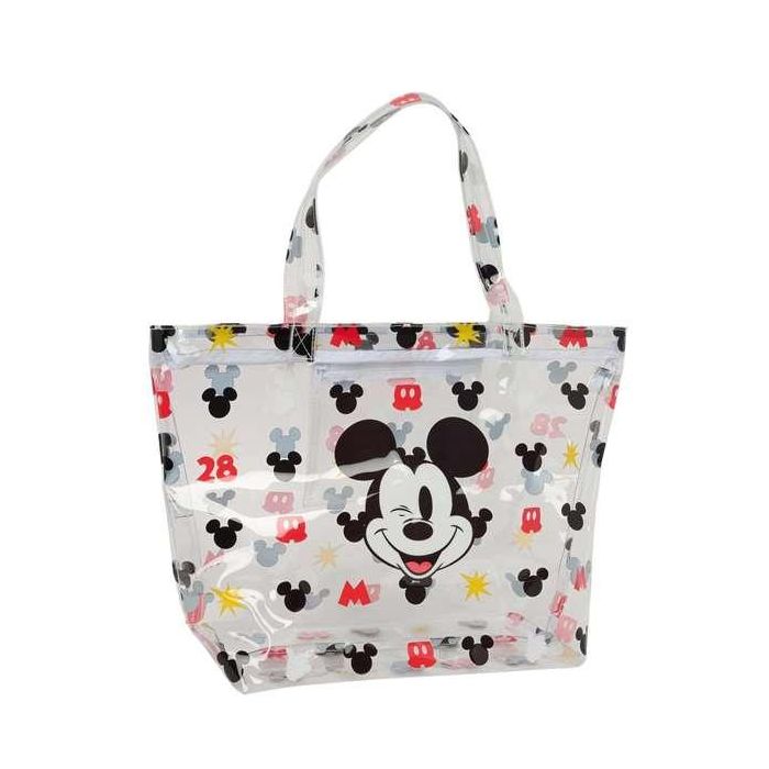 Safta Bolso Shopping Mickey Mouse "Beach" con Cremallera 54x35x17 cm