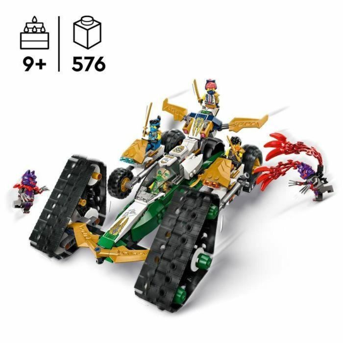 LEGO 71820 NINJAGO Vehículo combinado del Equipo Ninja: planeador, coche de carreras o motocicletas 5