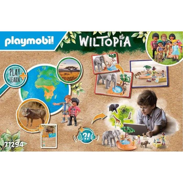 Playmobil Elefante en la charca Wiltopia Juguete Educativo para Niños a partir de 4 años 2